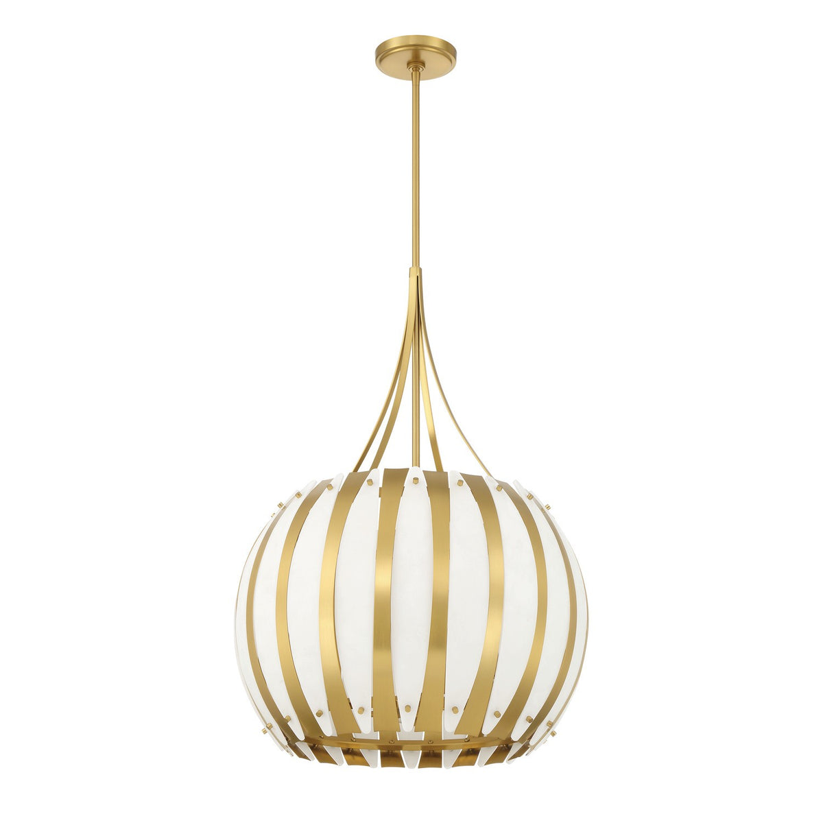 Crystorama - DRA-8003-LG - Cinq lumières Suspendu - Daria - Luxe Gold