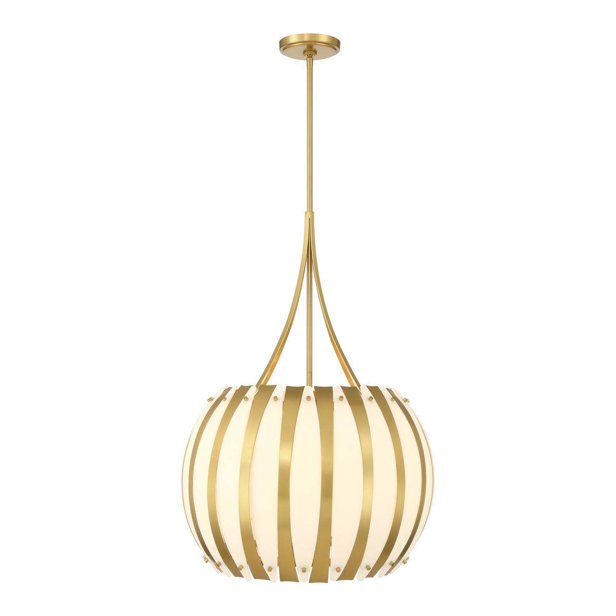 Crystorama - DRA-8003-LG - Cinq lumières Suspendu - Daria - Luxe Gold
