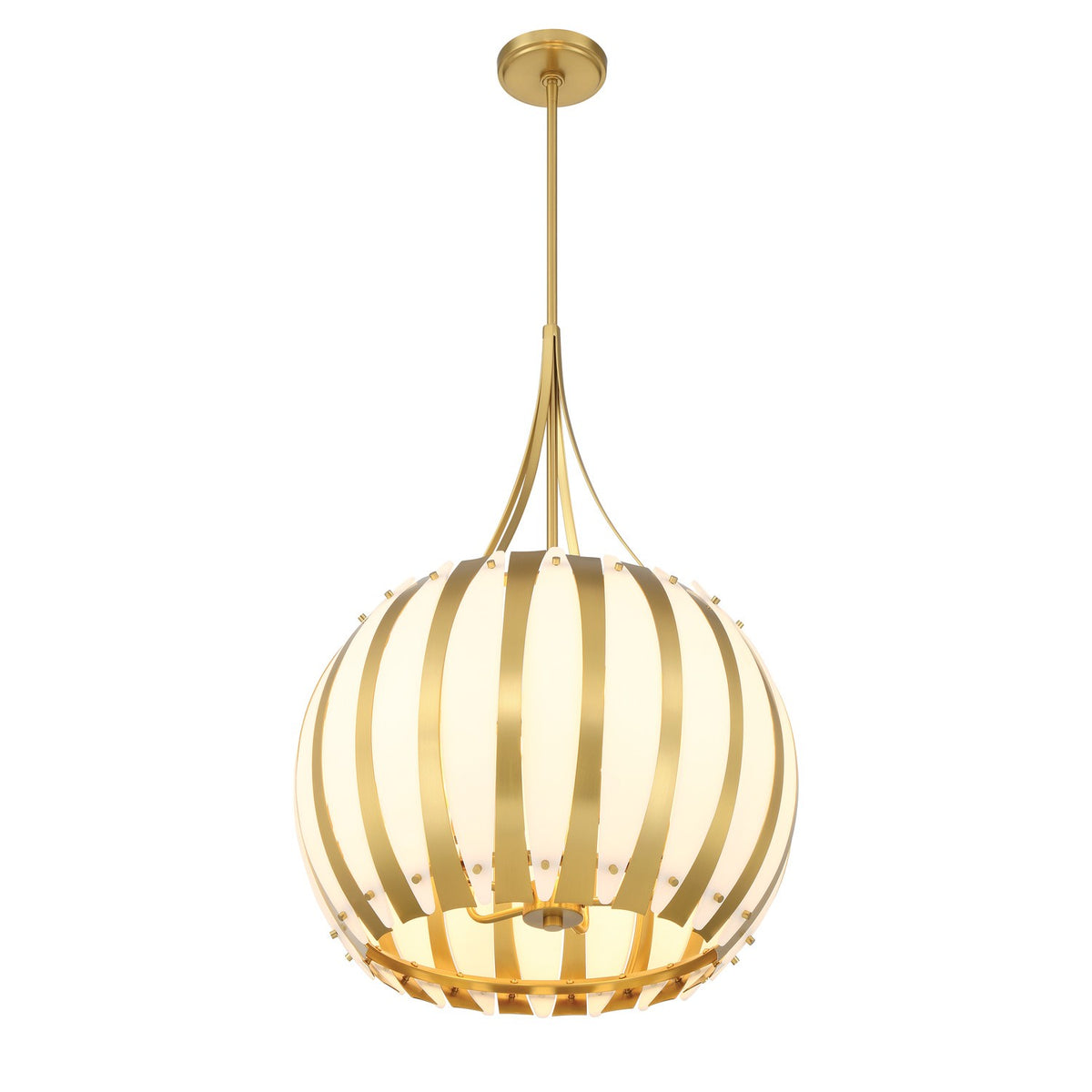 Crystorama - DRA-8003-LG - Cinq lumières Suspendu - Daria - Luxe Gold