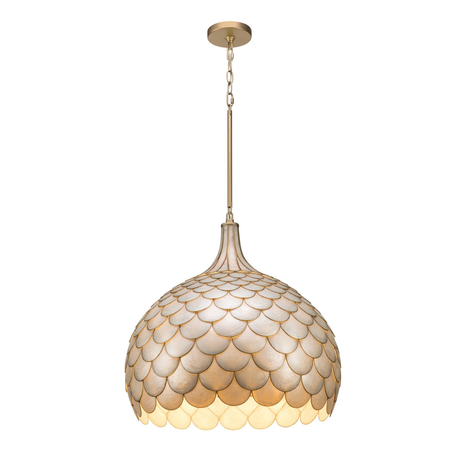 Crystorama - DRB-7005-SG - Five Light Pendant - Darby - Soft Gold