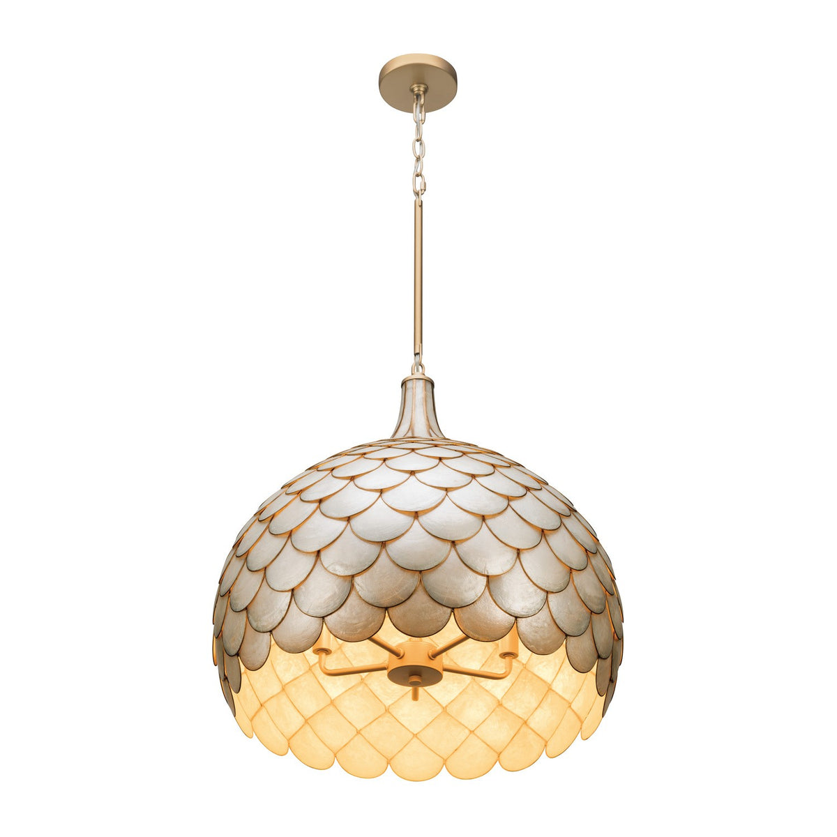 Crystorama - DRB-7005-SG - Cinq lumières Suspension - Darby - Or doux