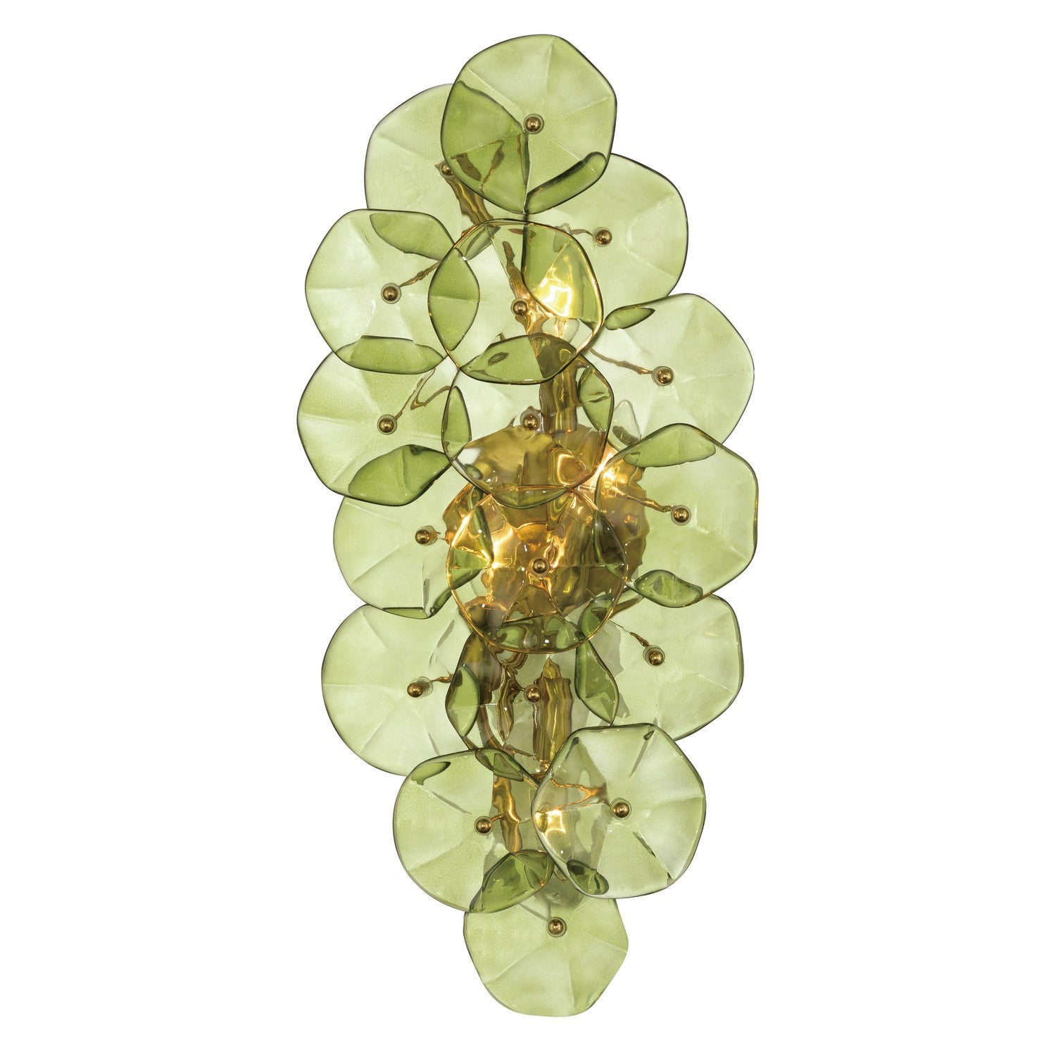 Crystorama - ESM-4001-AG-GR - Four Light Wall Sconce - Esme - Aged Brass
