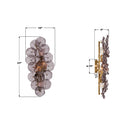 Crystorama - ESM-4001-AG-SM - Quatre lumières Murale - Esme - Laiton vieilli