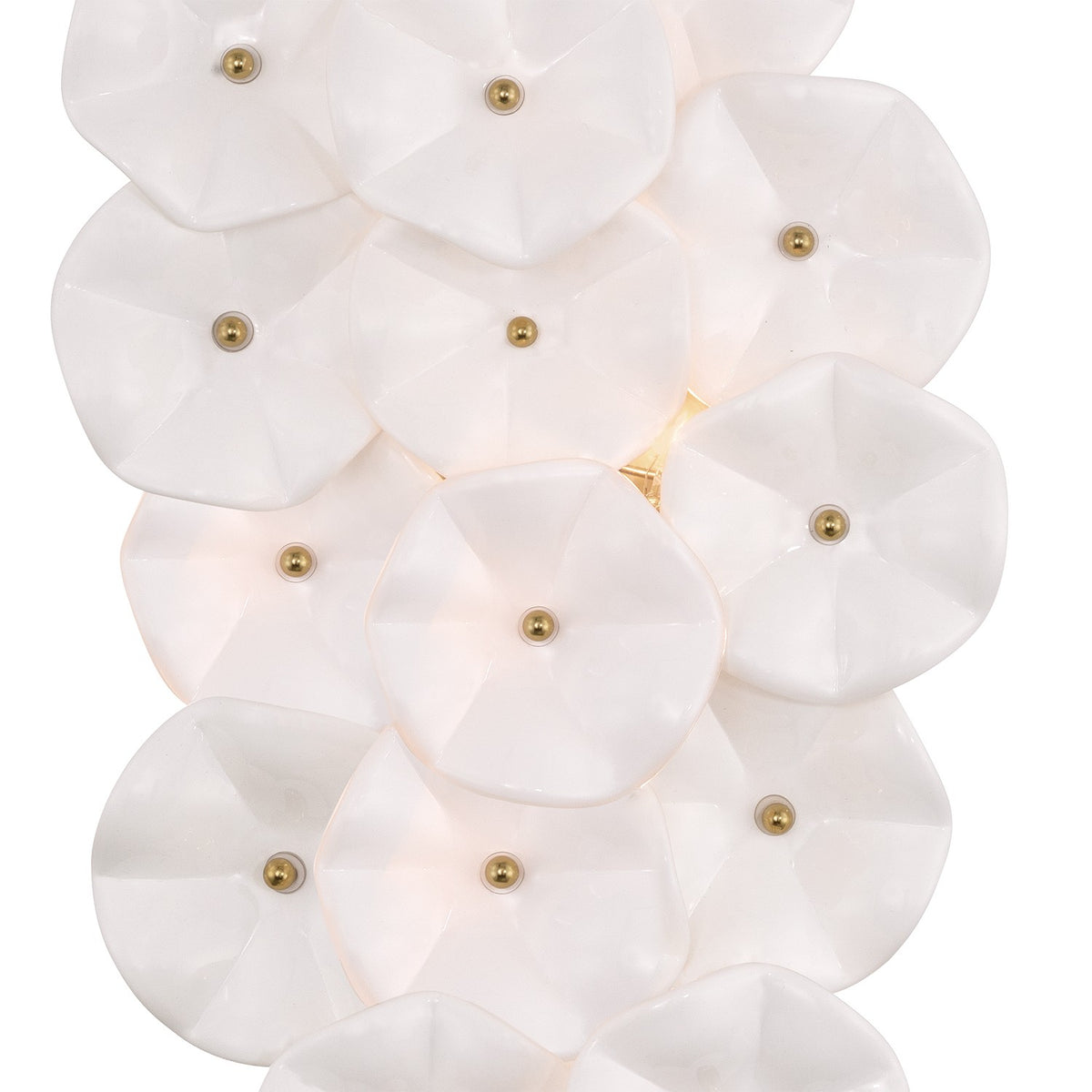 Crystorama - ESM-4001-AG-WH - Four Light Wall Sconce - Esme - Aged Brass