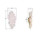 Crystorama - ESM-4001-AG-WH - Quatre lumières Murale - Esme - Laiton vieilli