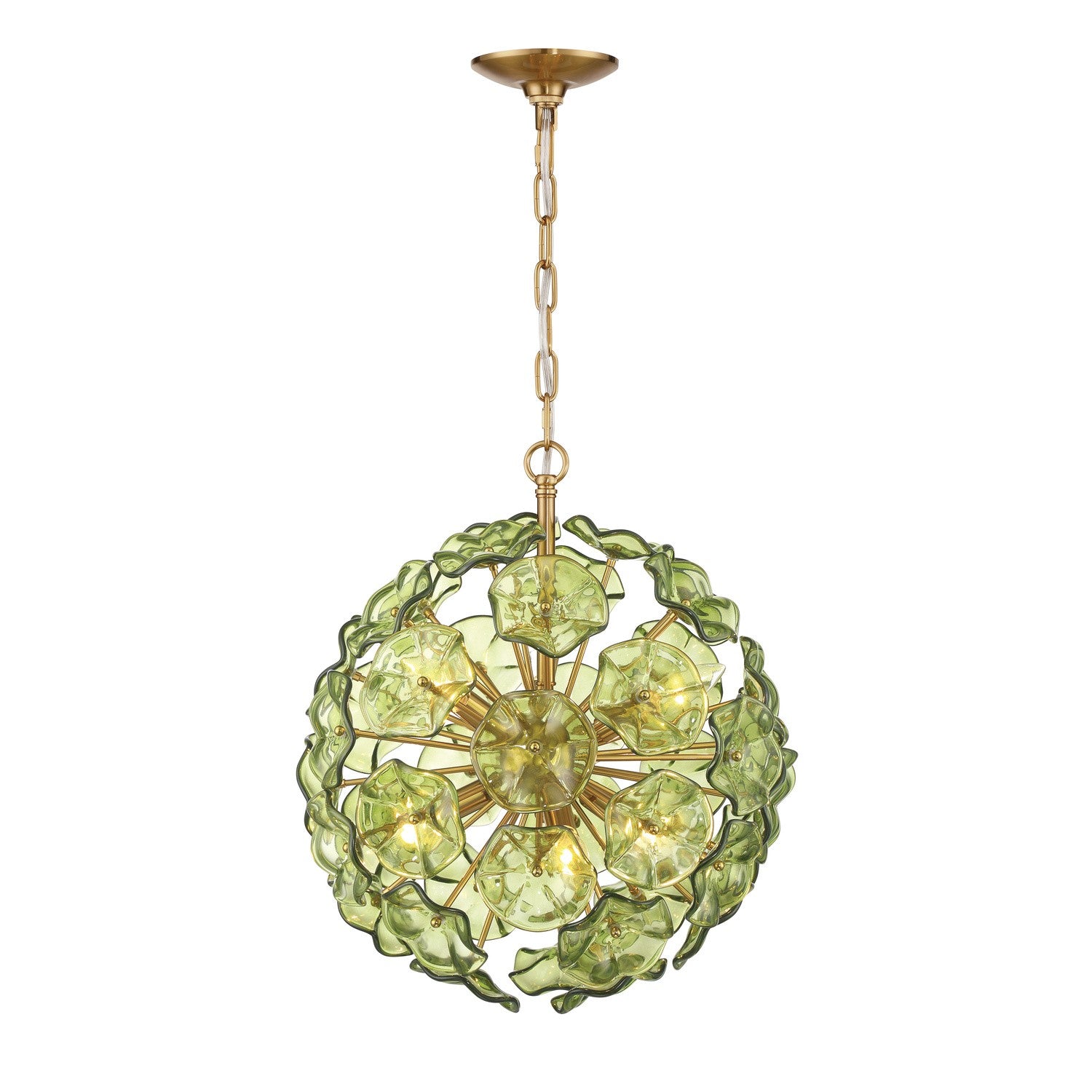 Crystorama - ESM-4005-AG-GR - Six Light Chandelier - Esme - Aged Brass