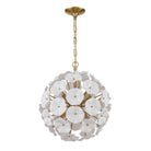 Crystorama - ESM-4005-AG-WH - Six Light Chandelier - Esme - Aged Brass