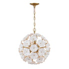 Crystorama - ESM-4005-AG-WH - Six Light Chandelier - Esme - Aged Brass