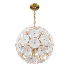 Crystorama - ESM-4005-AG-WH - Six Light Chandelier - Esme - Aged Brass
