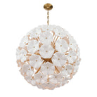 Crystorama - ESM-4009-AG-WH - 12 Light Chandelier - Esme - Aged Brass