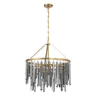Crystorama - GEM-7004-MG-SS - Sept Lumières Suspendu - Gemma - Or moderne