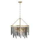 Crystorama - GEM-7004-MG-SS - Sept Lumières Suspendu - Gemma - Or moderne