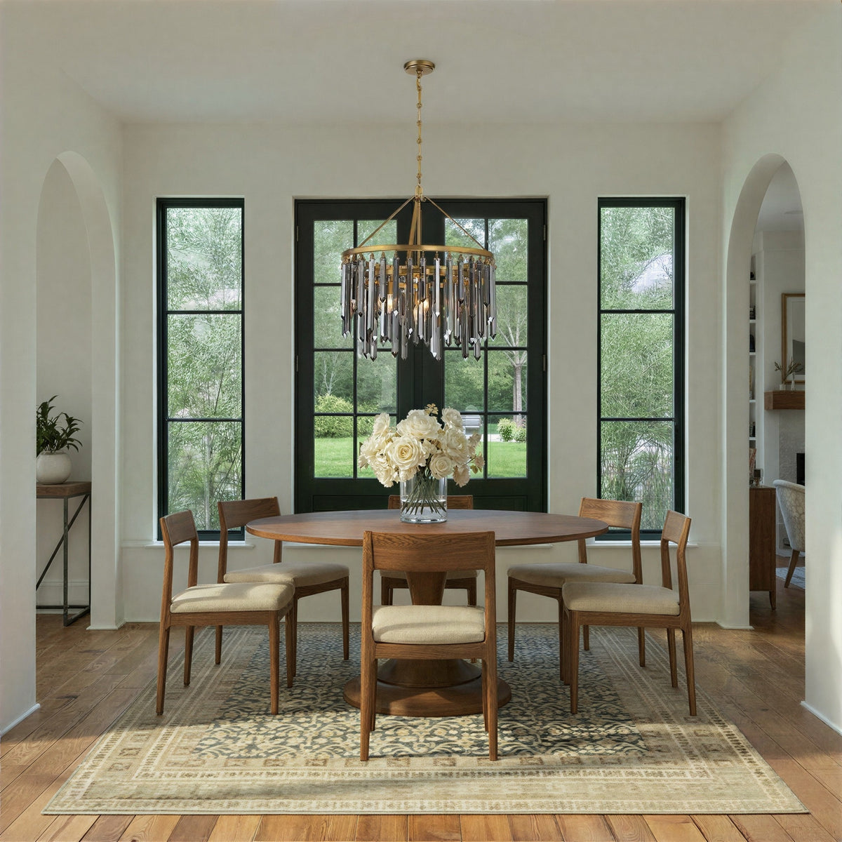 Crystorama - GEM-7004-MG-SS - Seven Light Chandelier - Gemma - Modern Gold