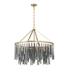 Crystorama - GEM-7005-MG-SS - Neuf Lumières Suspendu - Gemma - Or moderne