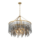 Crystorama - GEM-7005-MG-SS - Neuf Lumières Suspendu - Gemma - Or moderne