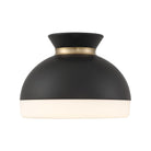 Crystorama - GID-4003-MK-VG - Deux lumières Plafonnier - Gidget - Noir mat + Or éclatant