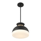 Crystorama - GID-4015-MK-VG - Deux lumières Suspension - Gidget - Noir mat + Or éclatant