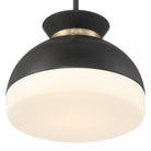 Crystorama - GID-4015-MK-VG - Deux lumières Suspension - Gidget - Noir mat + Or éclatant