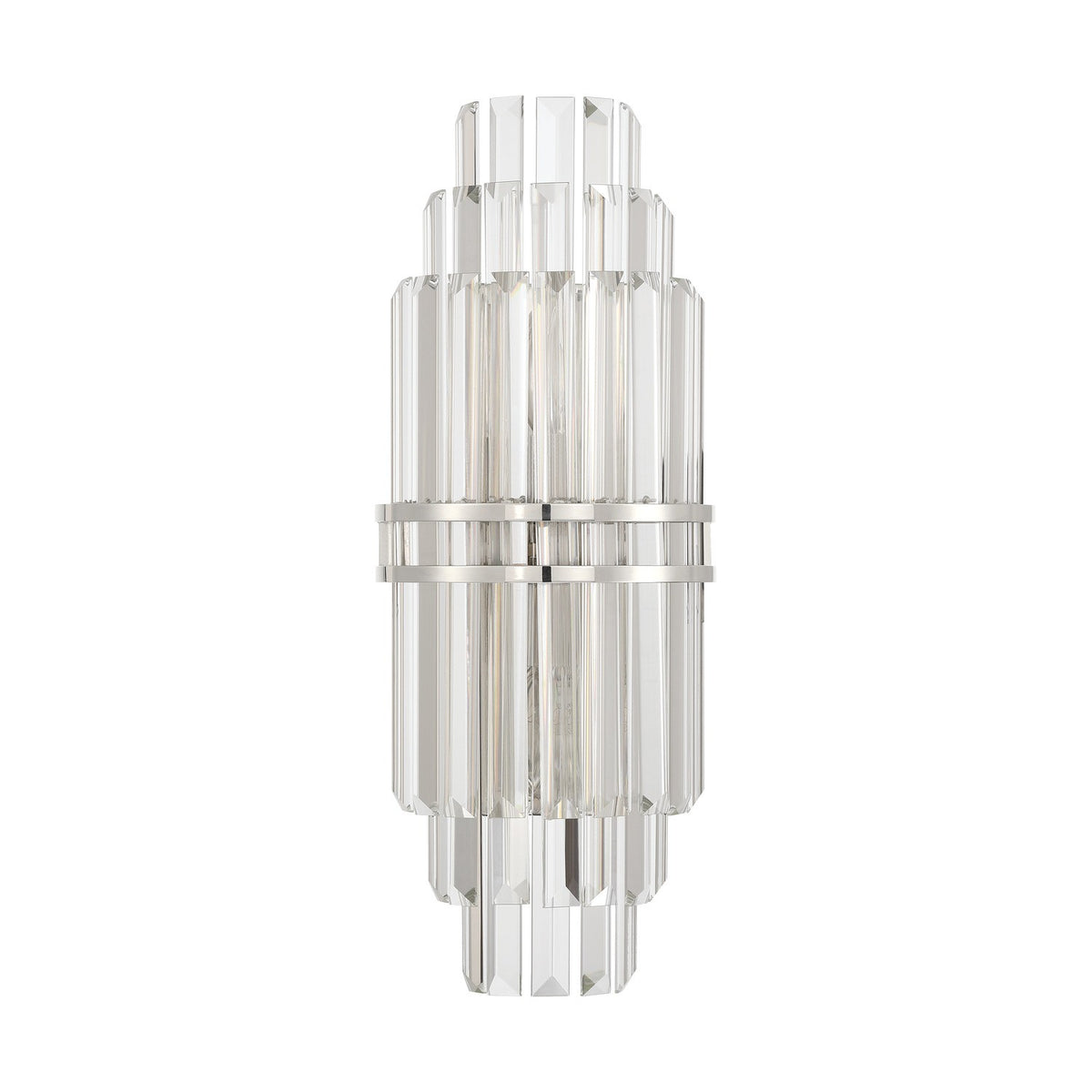 Crystorama - HAY-1411-PN - Two Light Wall Sconce - Hayes - Polished Nickel