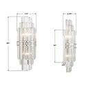 Crystorama - HAY-1411-PN - Two Light Wall Sconce - Hayes - Polished Nickel