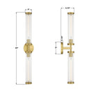 Crystorama - JAR-2302-AG - LED Murale - Jarvis - Laiton vieilli