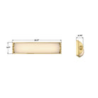 Crystorama - JAR-2311-AG - LED Murale - Jarvis - Laiton vieilli