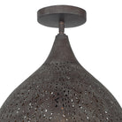 Crystorama - JAS-A5010-FB_PLAFOND - Plafonnier semi-lumineux à une lumière Plafonnier - Jasmin - Bronze forgé