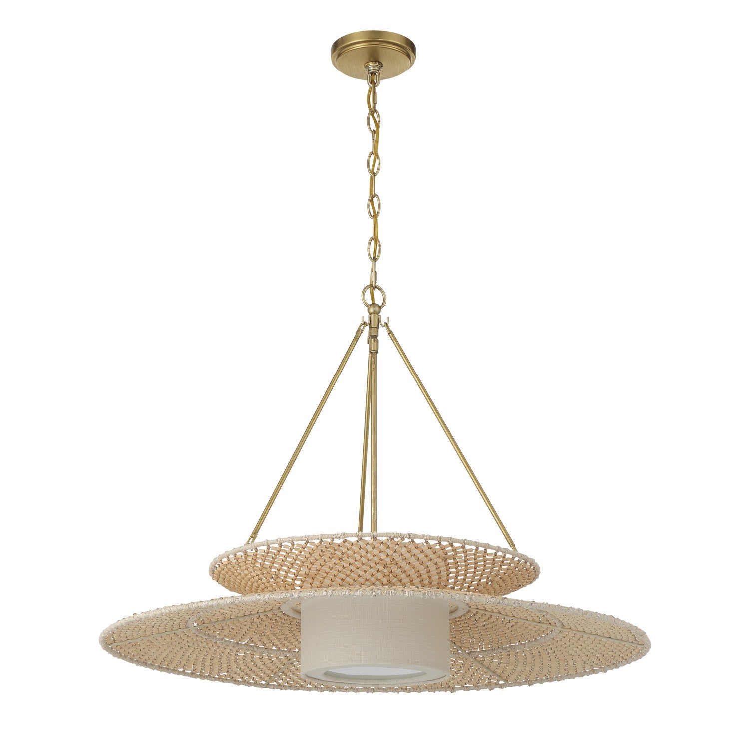 Crystorama - JNP-10543-SG - Une lumière Suspendu - JANIPHER - Or doux