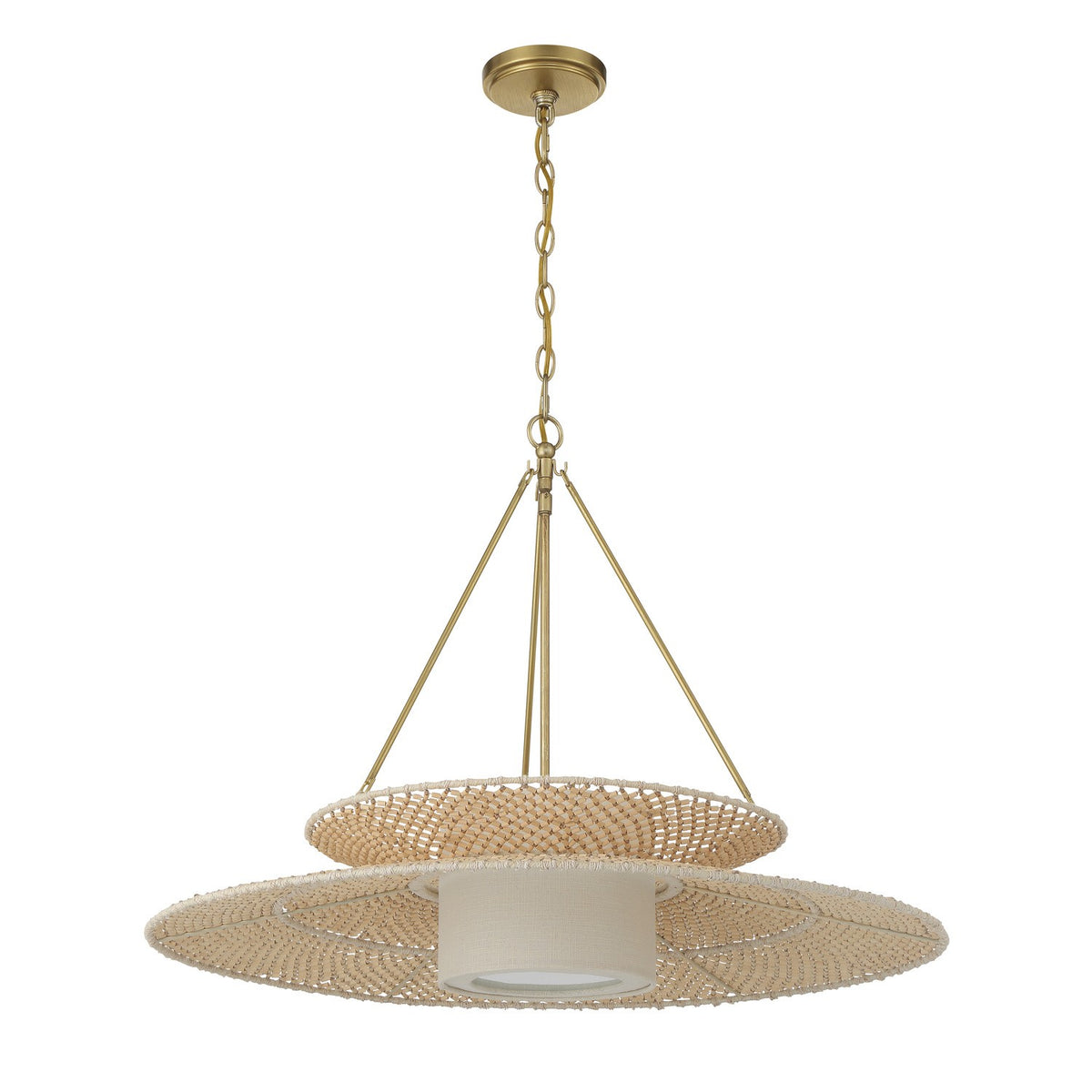 Crystorama - JNP-10543-SG - One Light Chandelier - JANIPHER - Soft Gold