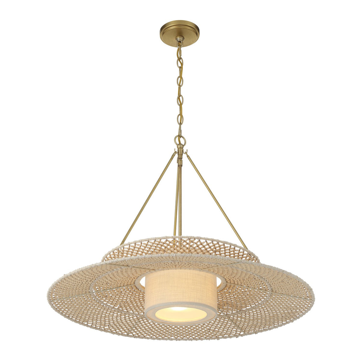 Crystorama - JNP-10543-SG - One Light Chandelier - JANIPHER - Soft Gold
