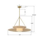 Crystorama - JNP-10543-SG - Une lumière Suspendu - JANIPHER - Or doux