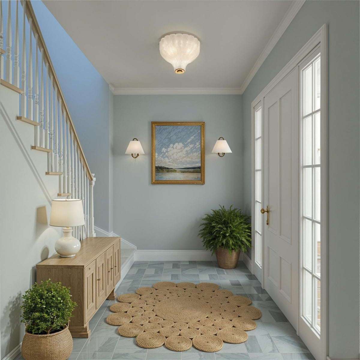 Crystorama - LAY-300-LG - Three Light Semi Flush Mount - Layton - Luxe Gold