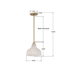 Crystorama - LAY-303-LG - Une lampe Suspension - Layton - Luxe Gold