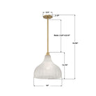 Crystorama - LAY-305-LG - Une lampe Suspension - Layton - Luxe Gold