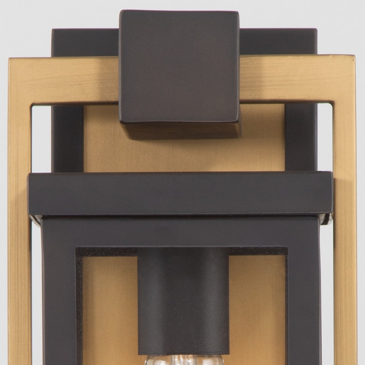 Crystorama - LDL-901-TZ-TG - Lampe extérieure One Light Murale - Lendel - Bronze crépuscule + Or texturé