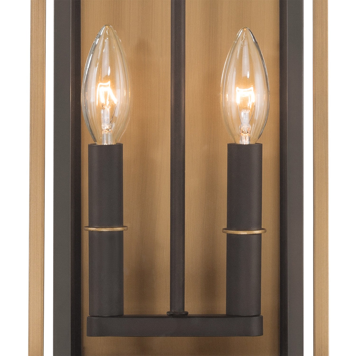 Crystorama - LDL-902-TZ-TG - Deux lampes extérieures Murale - Lendel - Bronze crépuscule + Or texturé