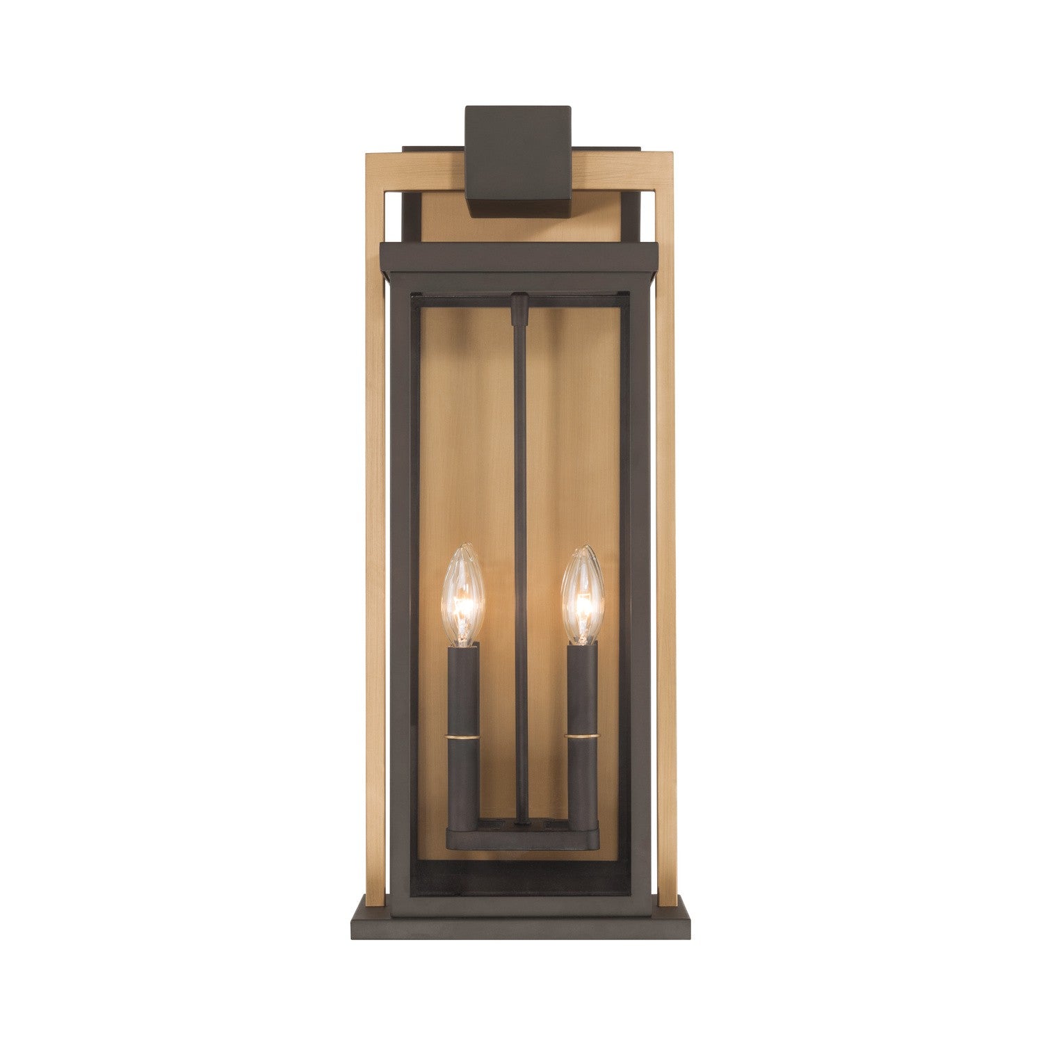 Crystorama - LDL-904-TZ-TG - Quatre lampes extérieures Murale - Lendel - Bronze crépuscule + Or texturé