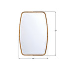 Crystorama - LIN-M400-WD - Miroir - Lindee - Placage bois