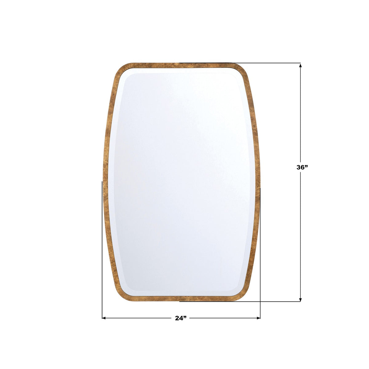Crystorama - LIN-M400-WD - Mirror - Lindee - Wood Veneer