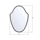 Crystorama - LIN-M428-MK - Miroir - Lindee - Noir mat