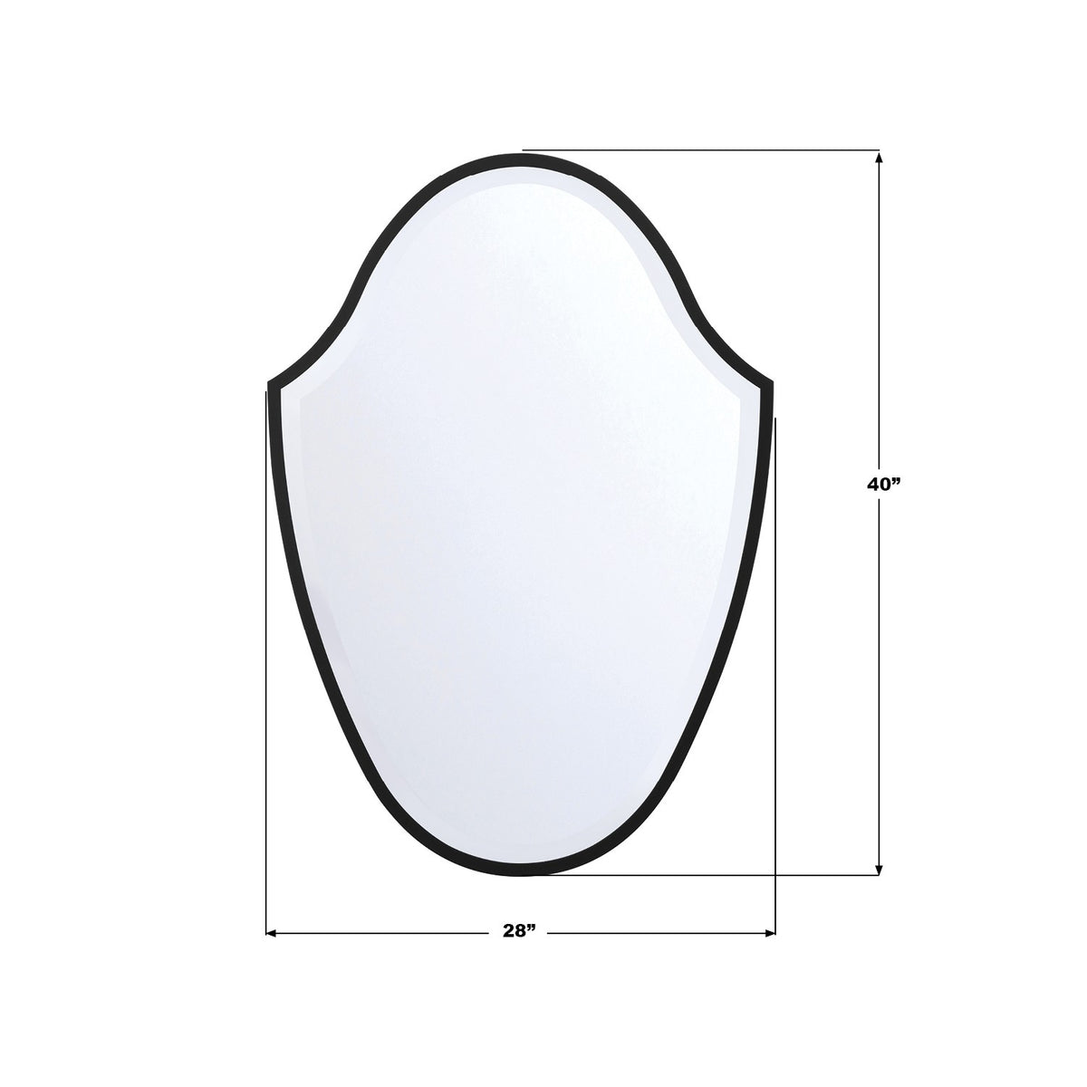 Crystorama - LIN-M428-MK - Mirror - Lindee - Matte Black