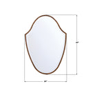 Crystorama - LIN-M428-WD - Miroir - Lindee - Placage bois