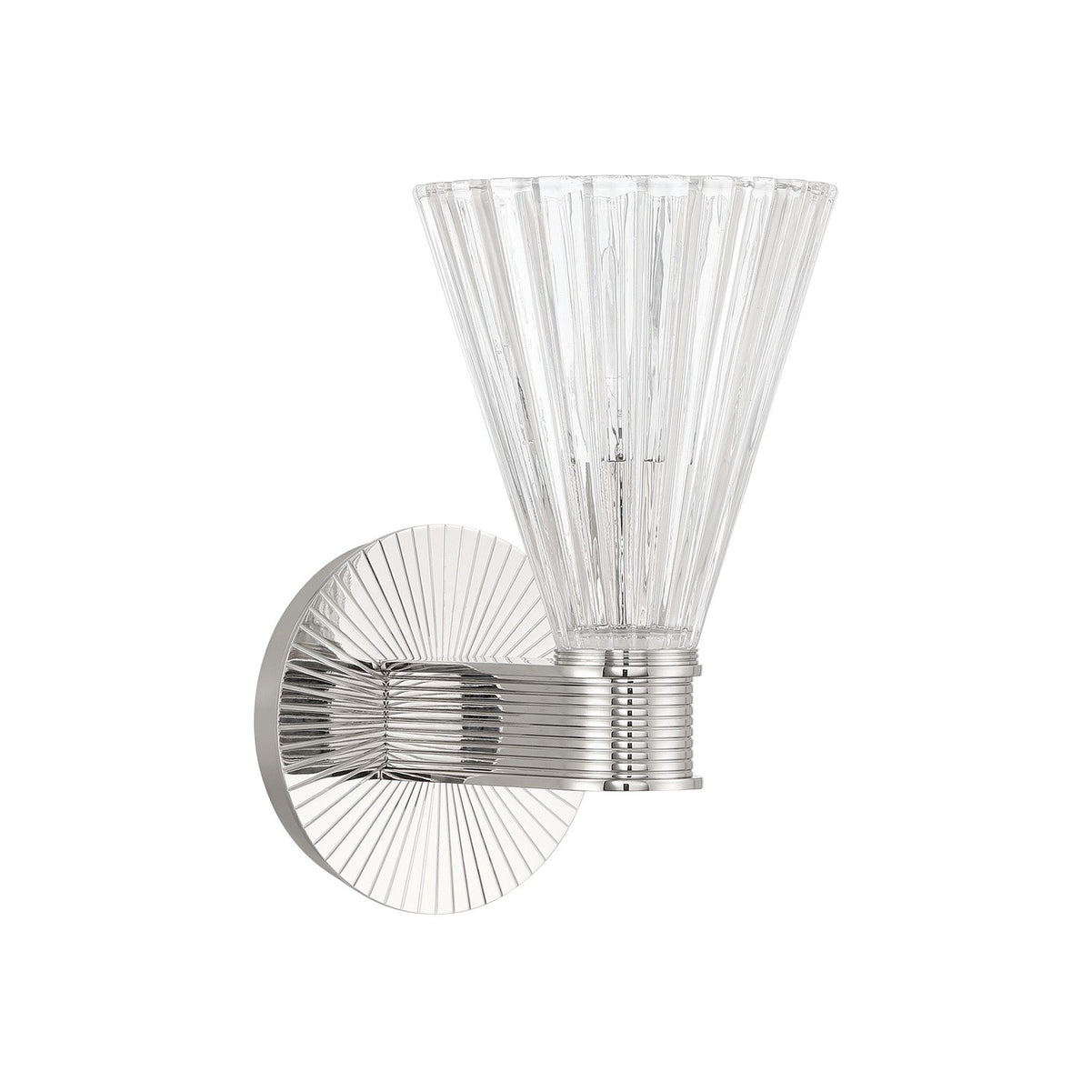 Crystorama - LOT-701-PN - One Light Wall Sconce - Lotus - Polished Nickel