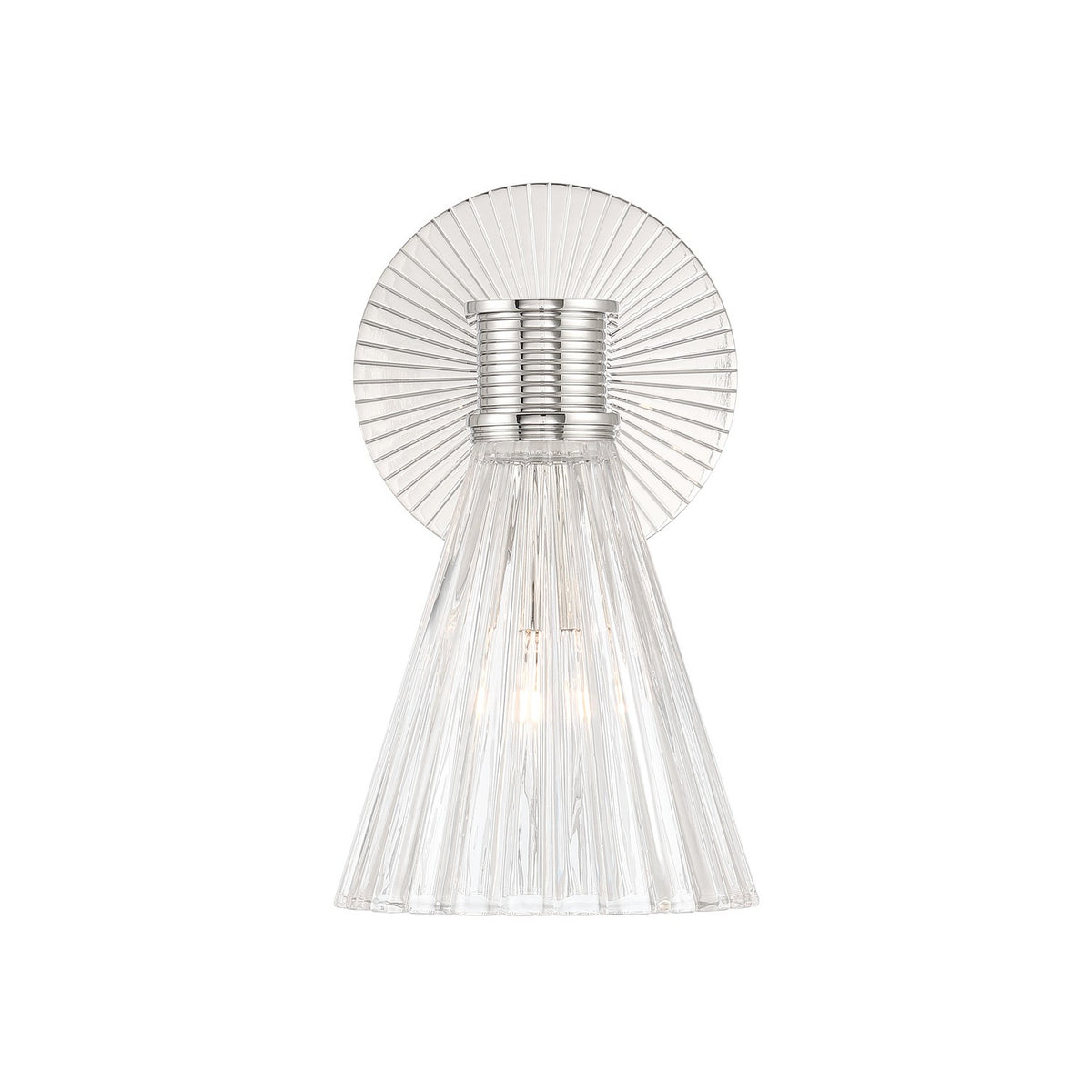 Crystorama - LOT-701-PN - One Light Wall Sconce - Lotus - Polished Nickel