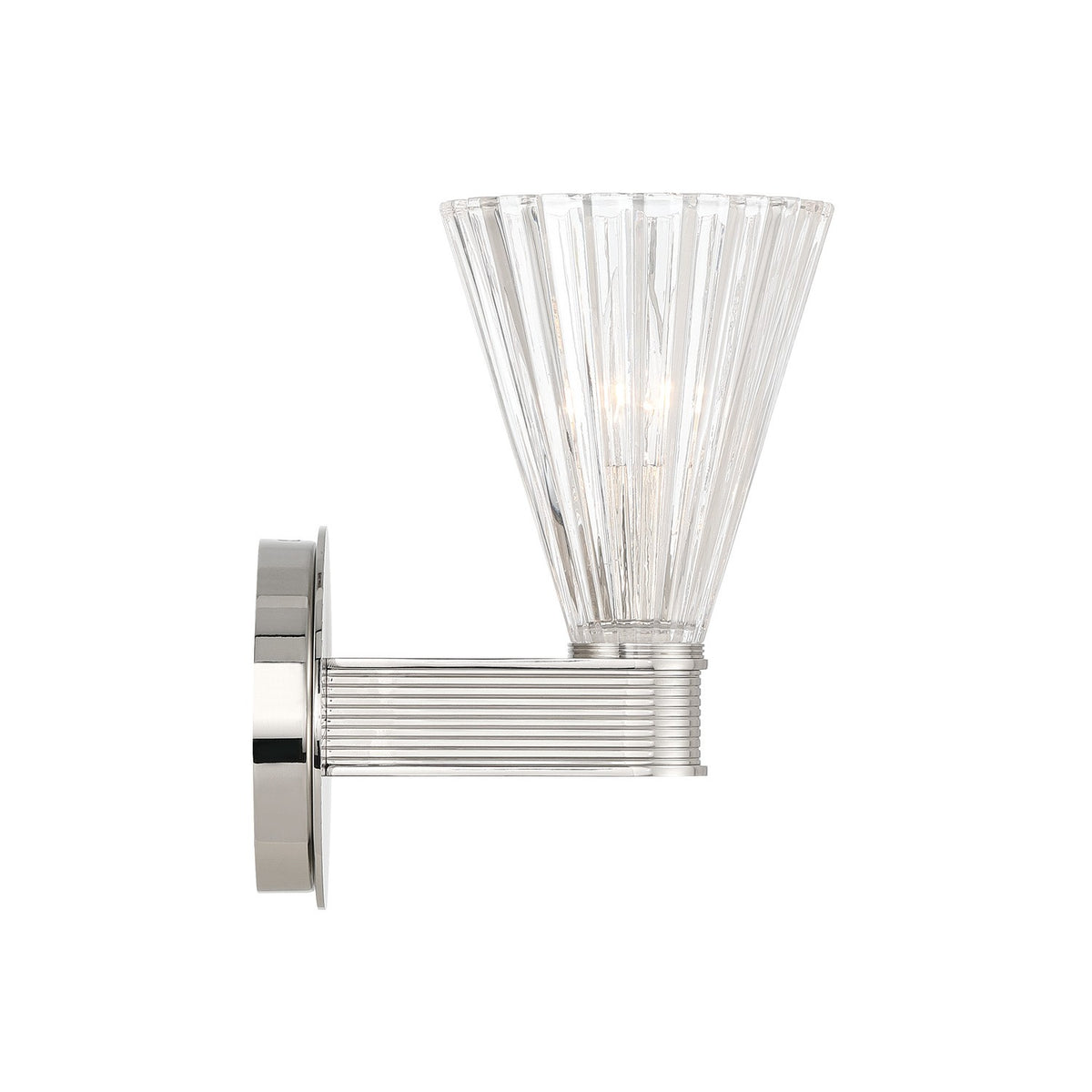 Crystorama - LOT-701-PN - One Light Wall Sconce - Lotus - Polished Nickel