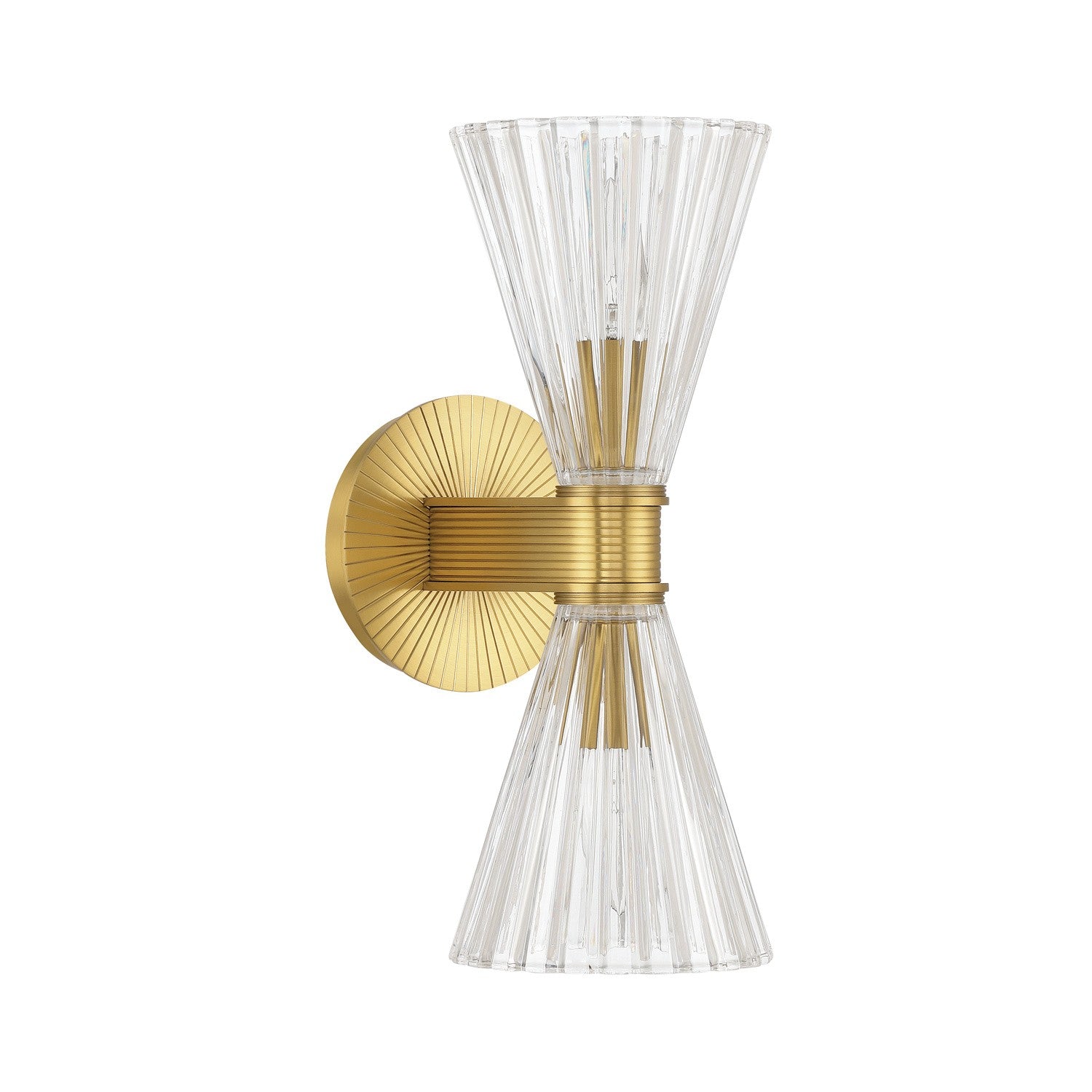 Crystorama - LOT-702-LG - Two Light Wall Sconce - Lotus - Luxe Gold