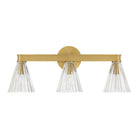 Crystorama - LOT-703-LG - Luminaire de salle de bain à trois lumières - Lotus - Luxe Gold