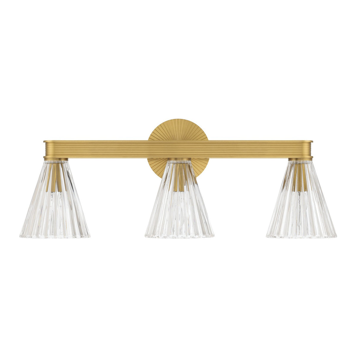 Crystorama - LOT-703-LG - Three Light Bath - Lotus - Luxe Gold