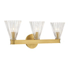 Crystorama - LOT-703-LG - Luminaire de salle de bain à trois lumières - Lotus - Luxe Gold