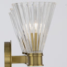 Crystorama - LOT-703-LG - Luminaire de salle de bain à trois lumières - Lotus - Luxe Gold